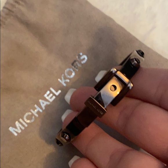 Michael Kors Astro Bronze Buckle Bangle - Picture 2 of 5
